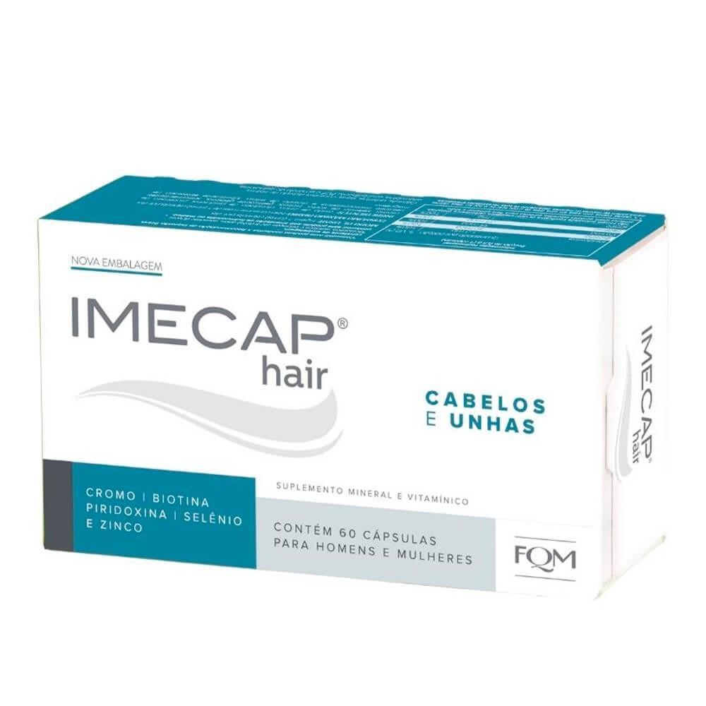 IMECAP HAIR CABELOS E UNHAS COM 60 CÁPSULAS em Oferta na Shopee