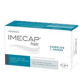 IMECAP HAIR CABELOS E UNHAS COM 60 CÁPSULAS em Oferta na Shopee