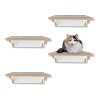 Kit Prateleira Para Gatos Degraus G 4PÇ Com Carpete LAMINADO em Oferta na Shopee