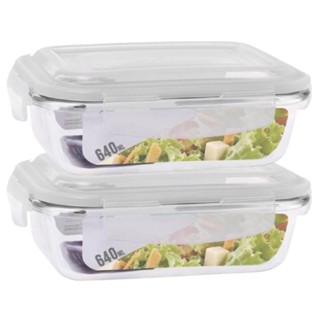 Kit 2 Potes 640ml Hermético Anel Vedação 4 Travas em Oferta na Shopee