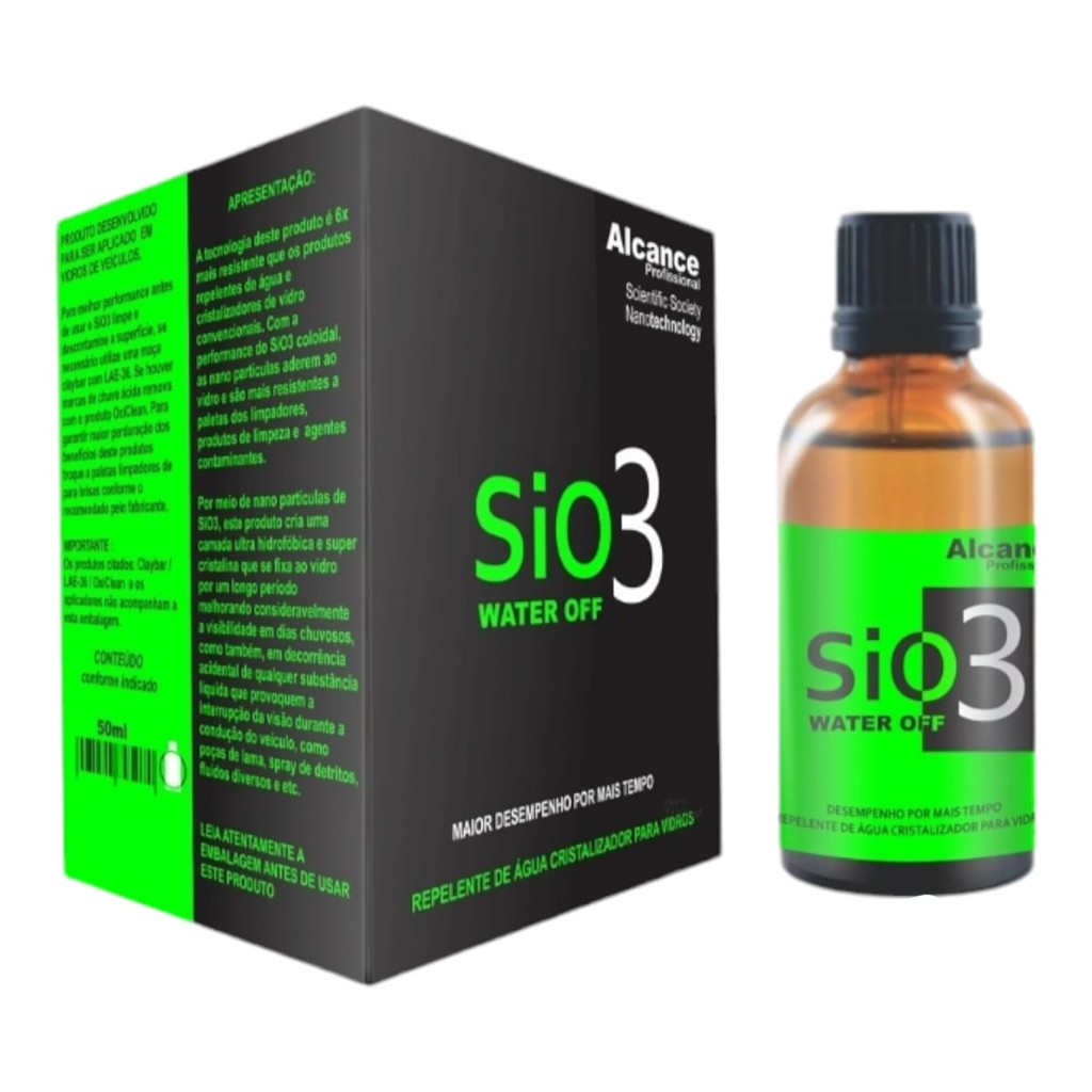 Cristalizador Para Vidros Sio3 Water Off 20ml Alcance em Oferta na Shopee