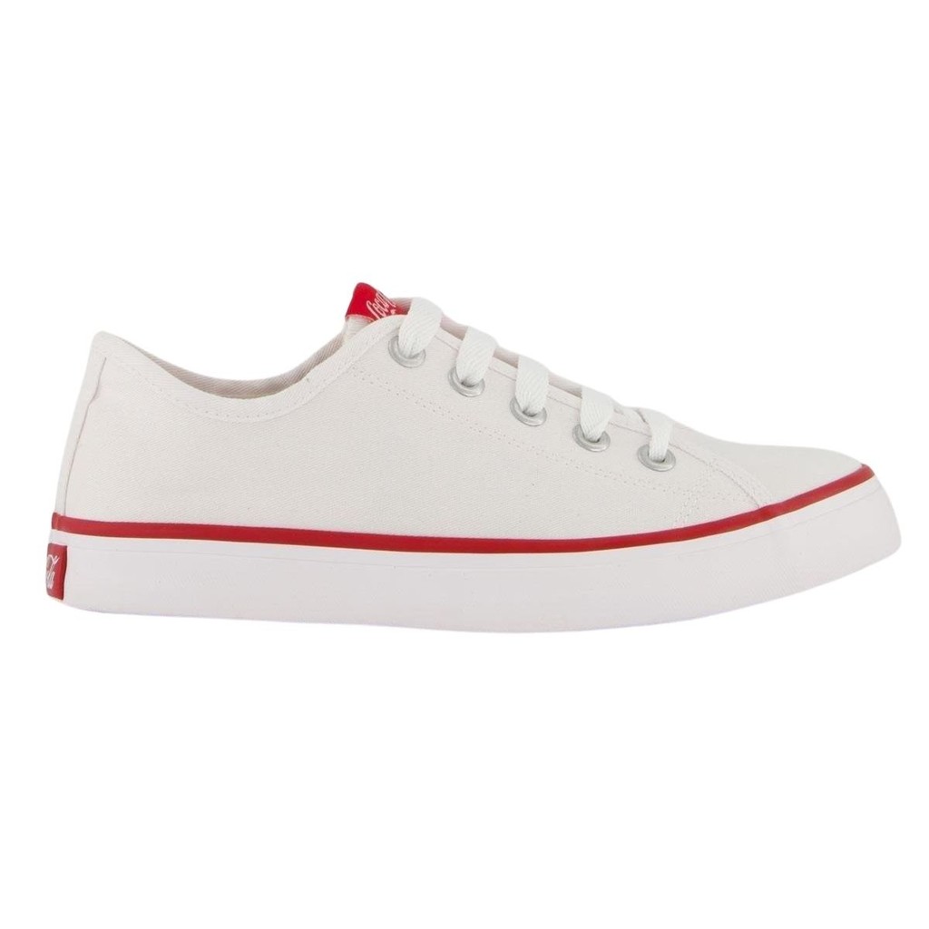 Tênis Coca Cola Stream Canvas Feminino Casual Confortável Urbano Dia a Dia Solado Borracha Original
