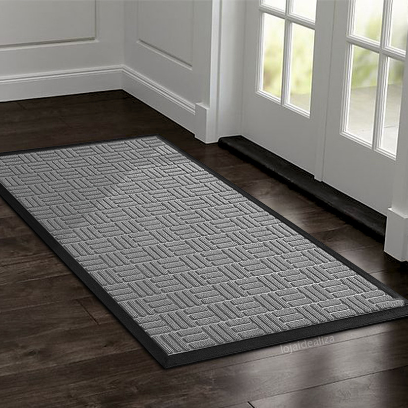 1 Tapete Porta Capacho Naska Antiderrapante Grande Cz 60x90 em Oferta na Shopee