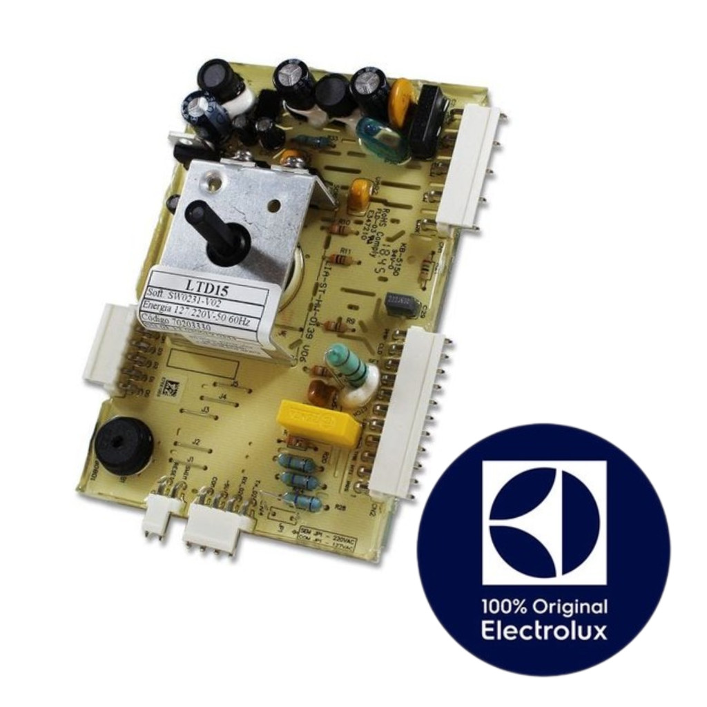 PLACA ELETRONICA - LEC14 - 14KG - A13611029 - LAVADORA TOP LOAD 14 KG ELECTROLUX ORIGINAL (BIVOLT)