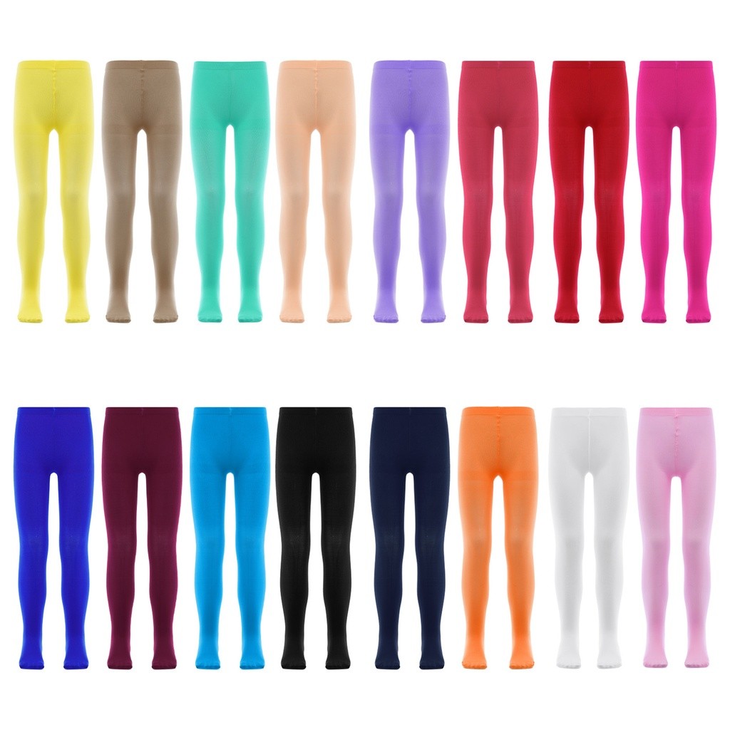 Crianças Meninas Meia-Calça De Veludo Fino Meias De Balé Cor Sólida Boas Dança Elásticas em Oferta na Shopee