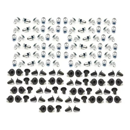Kit Grampo Revestimento Porta Fusca 78+ Com Chupeta 60 Unid.