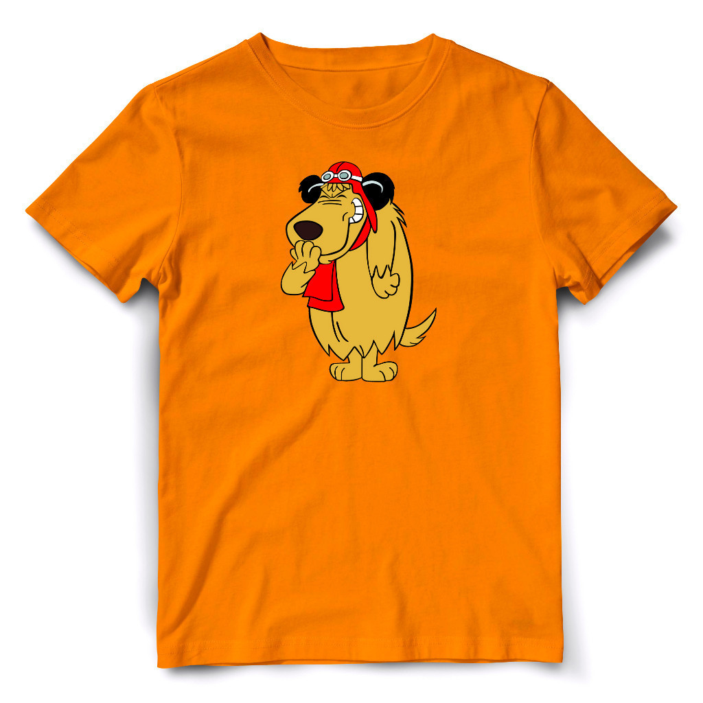 Camisa / Camiseta de Algodão Estampado MUTTLEY (Personagem Dick Vigarista & Muttley e Corrida Maluca) Unissex