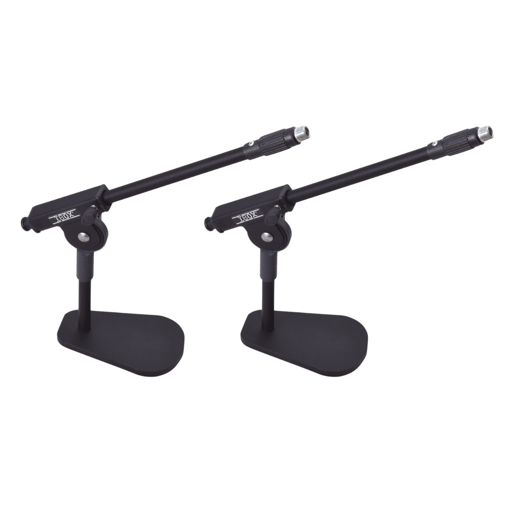 Kit 2 Suporte Microfone Mesa Bumbo Amplificador Metal IBOX