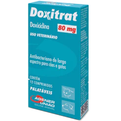 Doxitrat 80mg Cães E Gatos Agener 12 Comprimidos