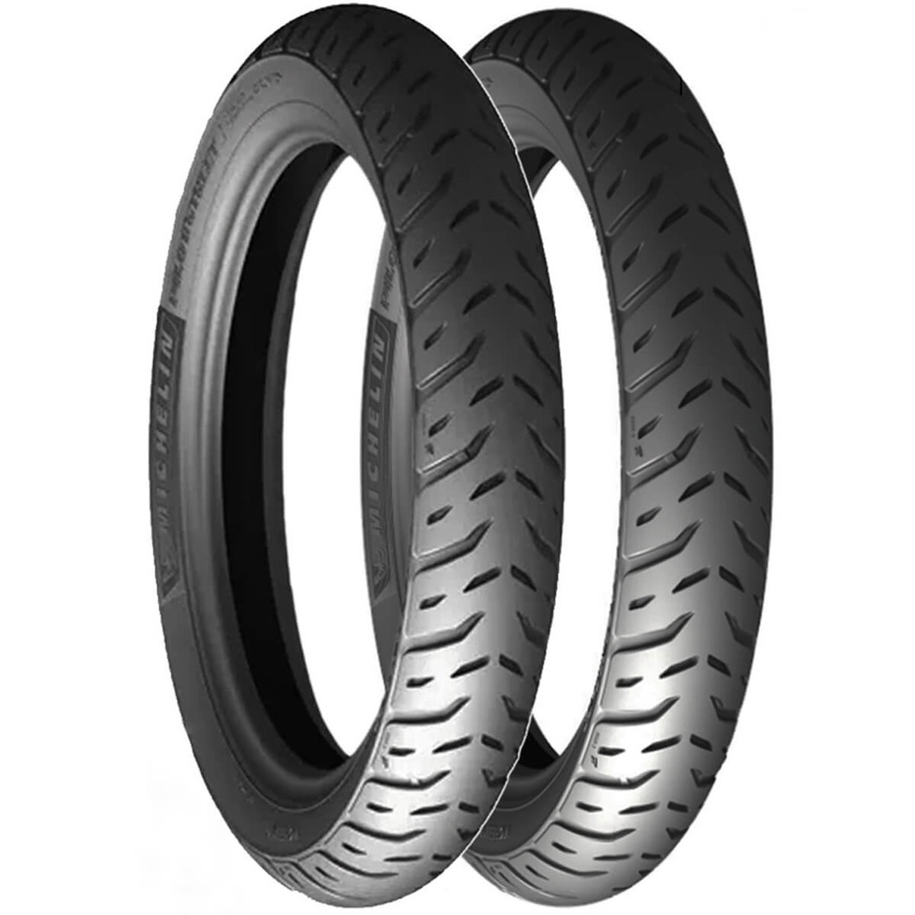 Par Pneu Biz 100-110-125/ Pop 100-110/ Win 110 Até 2009 60-100-17 + 110-80-14 (Mais Largo) Pilot Street 2 Michelin