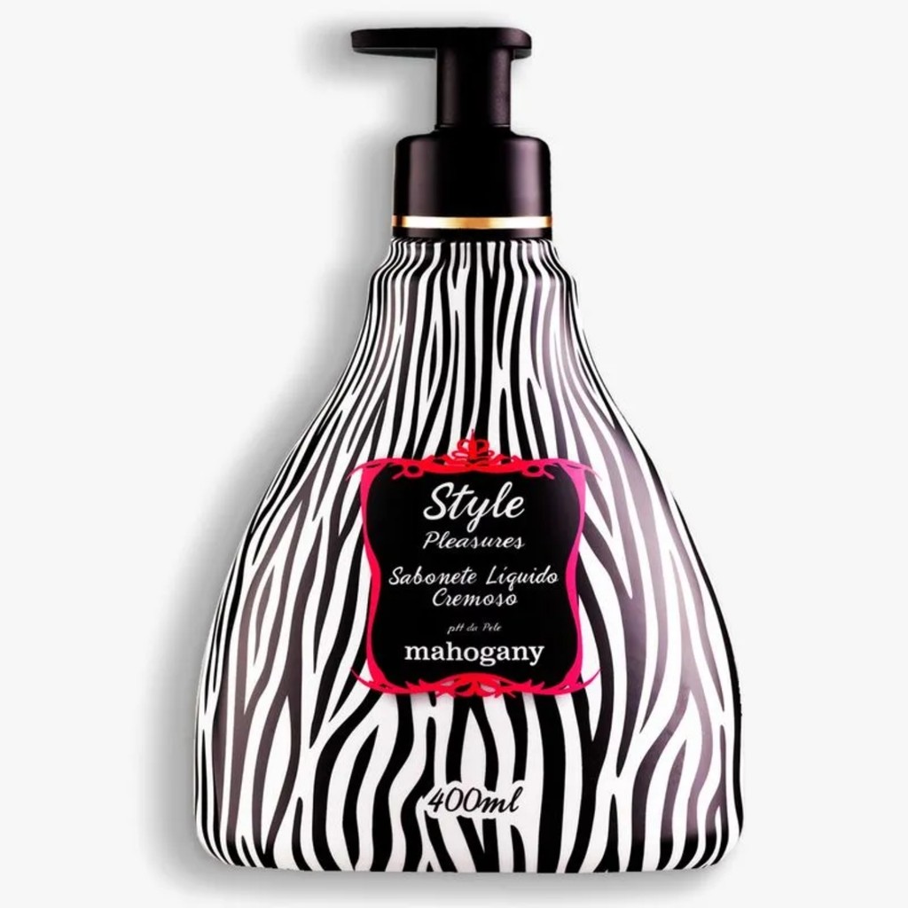Mahogany Style Pleasures - Sabonete Líquido 400ml em Oferta na Shopee