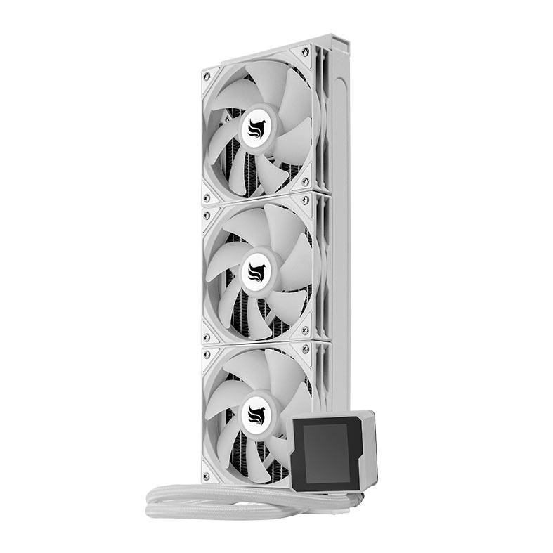 Water Cooler Pichau Aqua 360X P1 White Edition, 360mm, ARGB, Display LCD Customizavel,PG-AQ360X-WH01