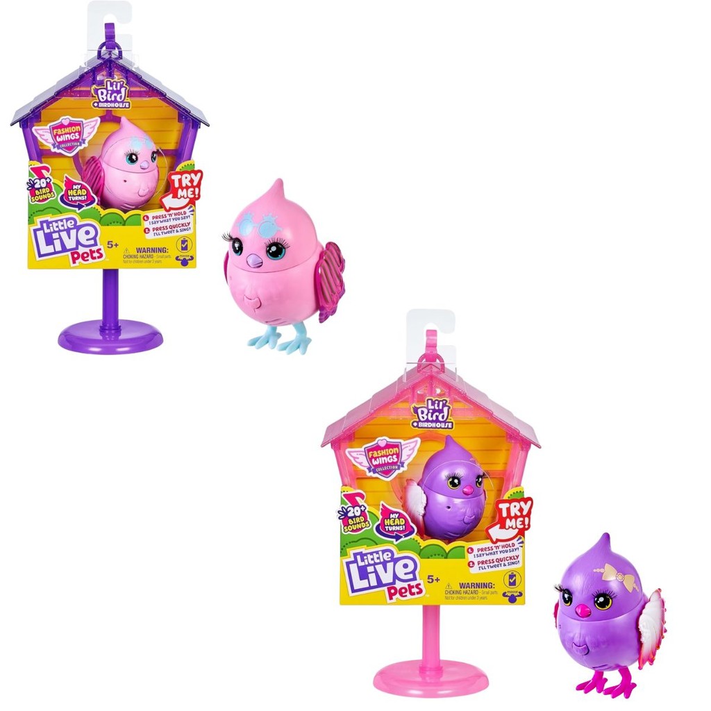 Little Live Pets Passaro Lil Bird Na Casinha - Fun