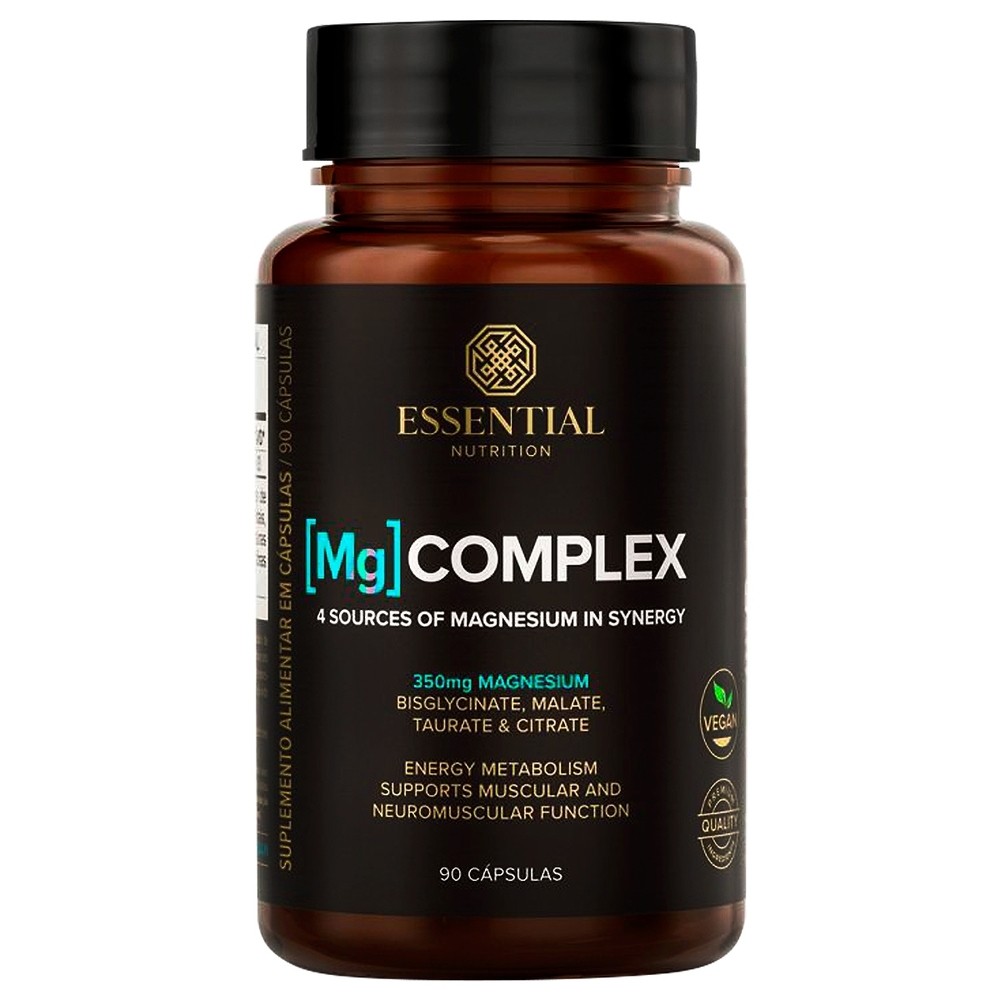 Magnésio Mg Complex Essential Nutrition 90 Cápsulas