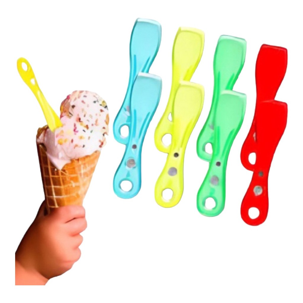 500 Pazinha Paletta Plástica Colorida Multiuso Degustação Sorveteria Sorvetes Marca Prafesta