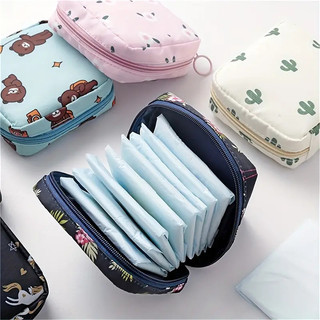 1/2/3/4 Peças Saco Bolsa Multifuncional de Absorvente Higiênico Viagem Guardanapo Cosméti…