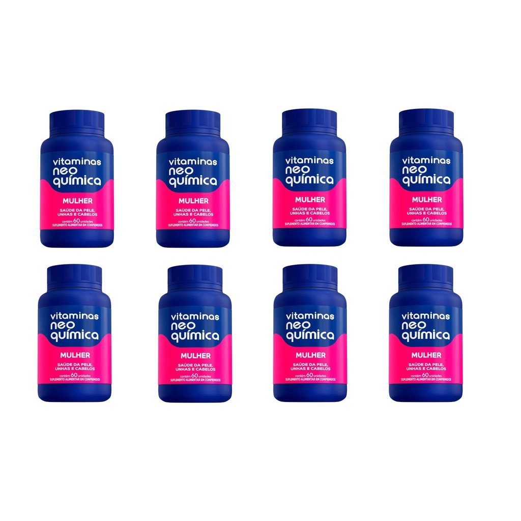 Kit 8x Vitamina Mulher 60 Unidades - Neo Química em Oferta na Shopee