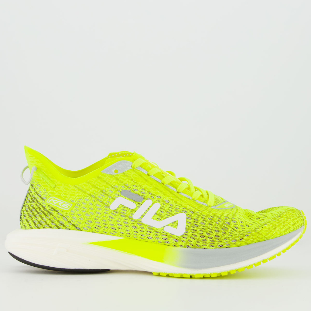 Tênis Fila KR6 Feminino Verde Limão e Branco - Sports & Outdoors