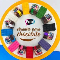 Corante Culinário em Pó Para Chocolate ESCOLHA A COR 5g - Fab