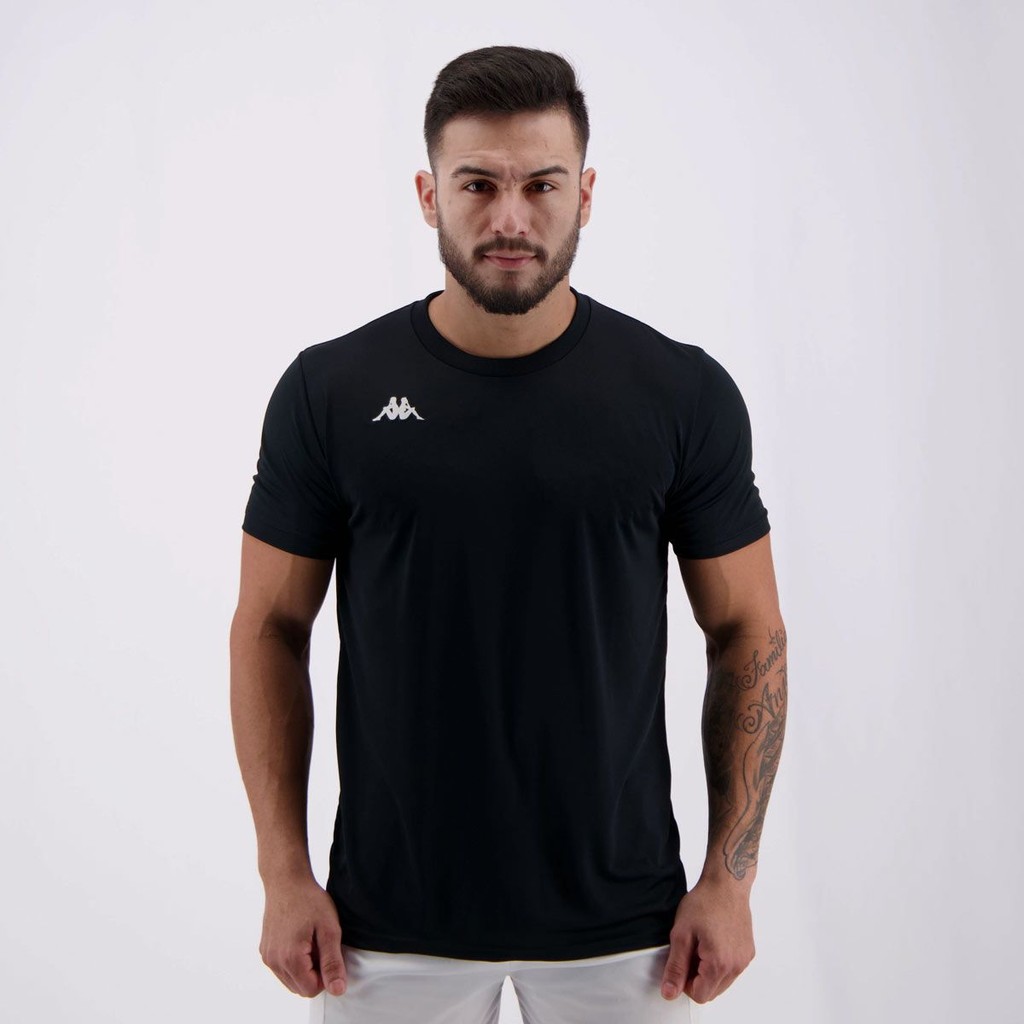 Camisa Kappa Modena Preta - Sports & Outdoors