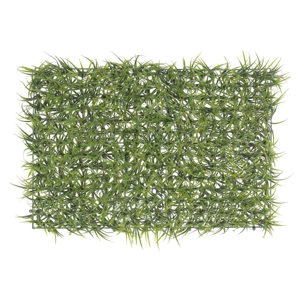 KIT 10 PLACA FOLHAGEM PAINEL DE GRAMA LONGA  VERDE 40X60cm