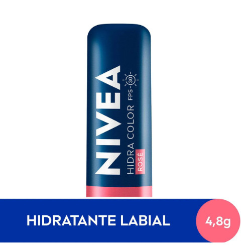 NIVEA Hidratante Labial Hidra Color Rosé 4,8g - Beauty