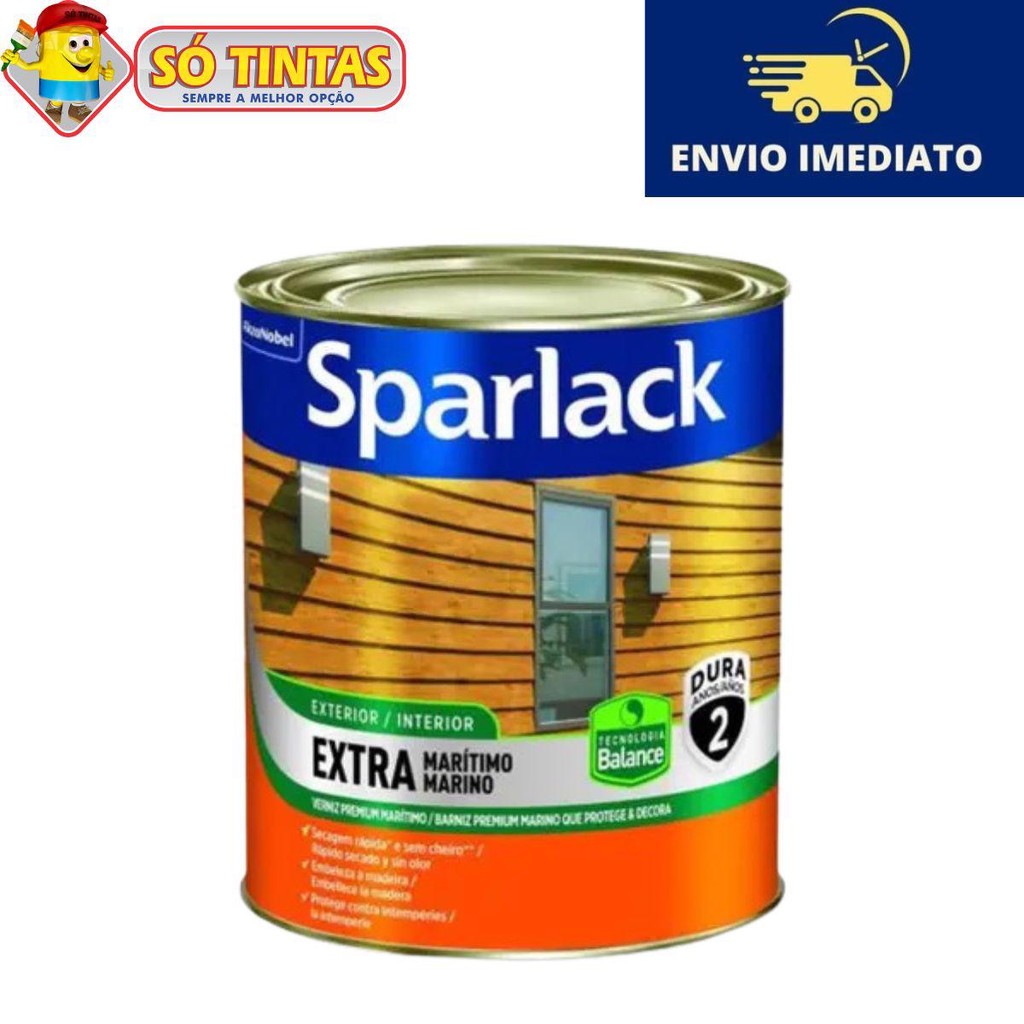 Verniz Marítimo Base Água Acetinado Incolor 900ml Protege e Decora - Sparlack em Oferta na Shopee