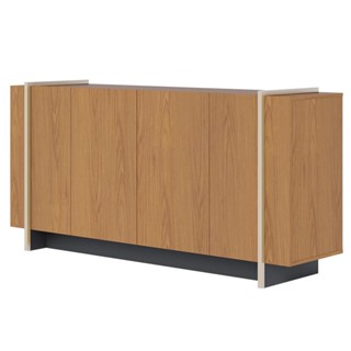 Balcão Aparador Buffet 4 Portas 160cm Copacabana Freijó/Dourado - Colibri em Oferta na Shopee