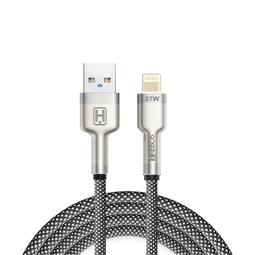 Cabo para Iphone 1m Lightning USB Carregamento Rápido Nylon Resistente