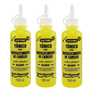 Kit 3 Tonico De Alho - Gota Dourada Fortalecimento Antiqueda em Oferta na Shopee