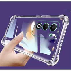 Para OPPO A5 5G 2025 Transparente À Prova De Choque Capa De Silicone Macio TPU