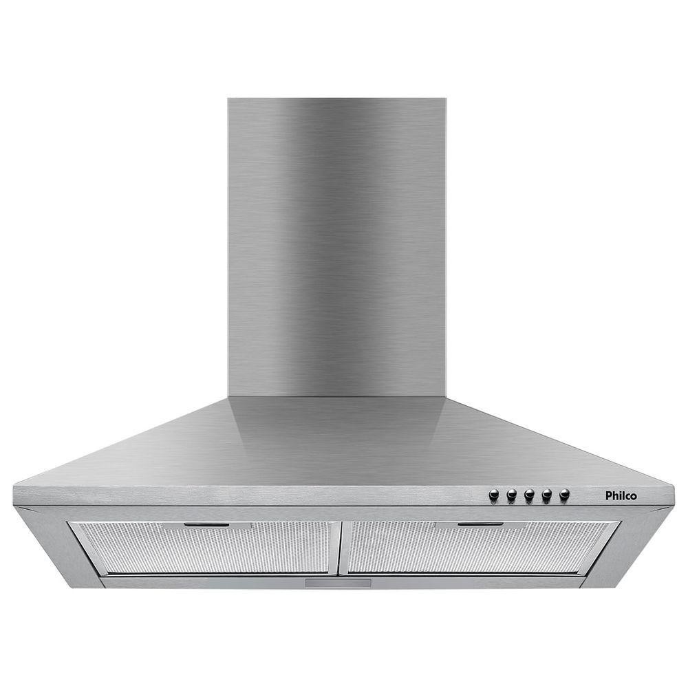 Coifa Pirâmide Philco 60cm Inox Depurador e Exaustor  110V