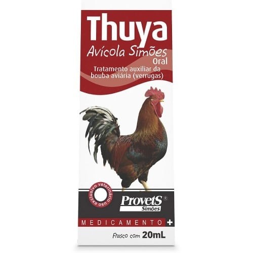 Thuya Avicola Simões Oral pra Aves - 20ml em Oferta na Shopee
