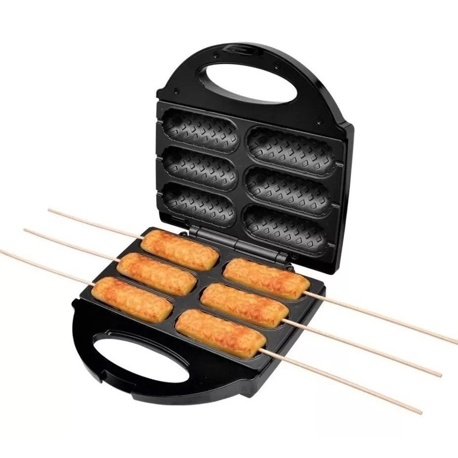Crepeira Suiço Crepe e Hot Dog 6 Cavidades Gourmet 220V