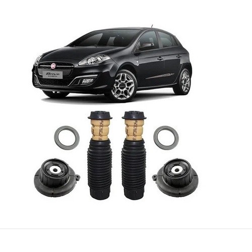 2 Kit Coxim Batente Dianteiro Fiat Bravo 2011 2012 2013 2014