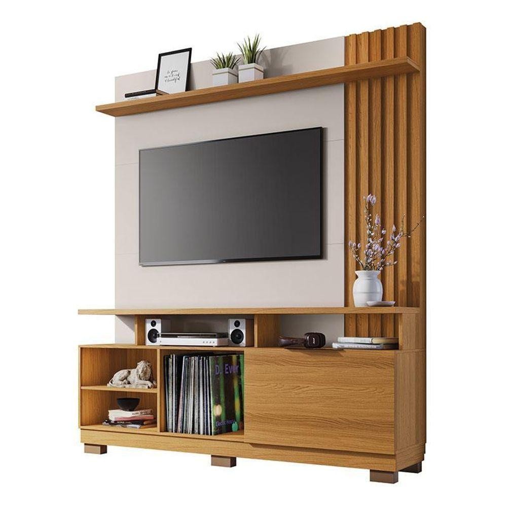 Estante Home Theater Artheo Cinamomo Off White - Hb Móveis em Oferta na Shopee
