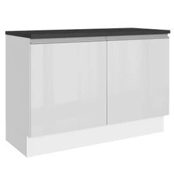 Balcão De Pia Cozinha 100% MDF Acordes Madesa Branco