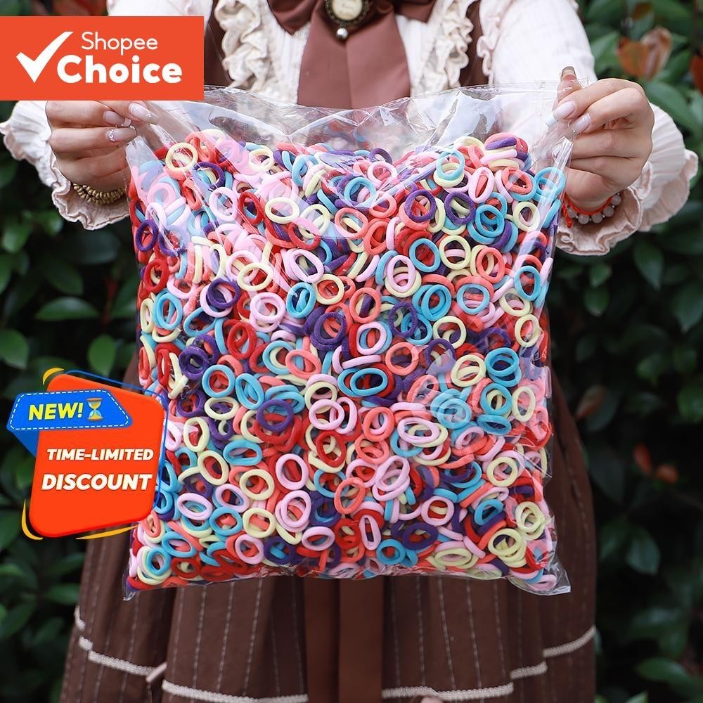 Faixas De Cabelo Elásticas Meninas Acessórios Para O Mini Colorido Náilon Bandana Crianças Rabo De Cavalo Titular Scrunc