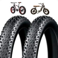 PAR Pneu Pineu Aro 20 X 4.0 Fatbike Mobylete StretGo Scooter Bike eletrica Cravudo Largo Balão Gordo