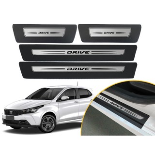 Jogo De Soleira Adesiva Porta Modelo Drop Fiat Argo Drive 2018 2019 2020 2021 2022 2023