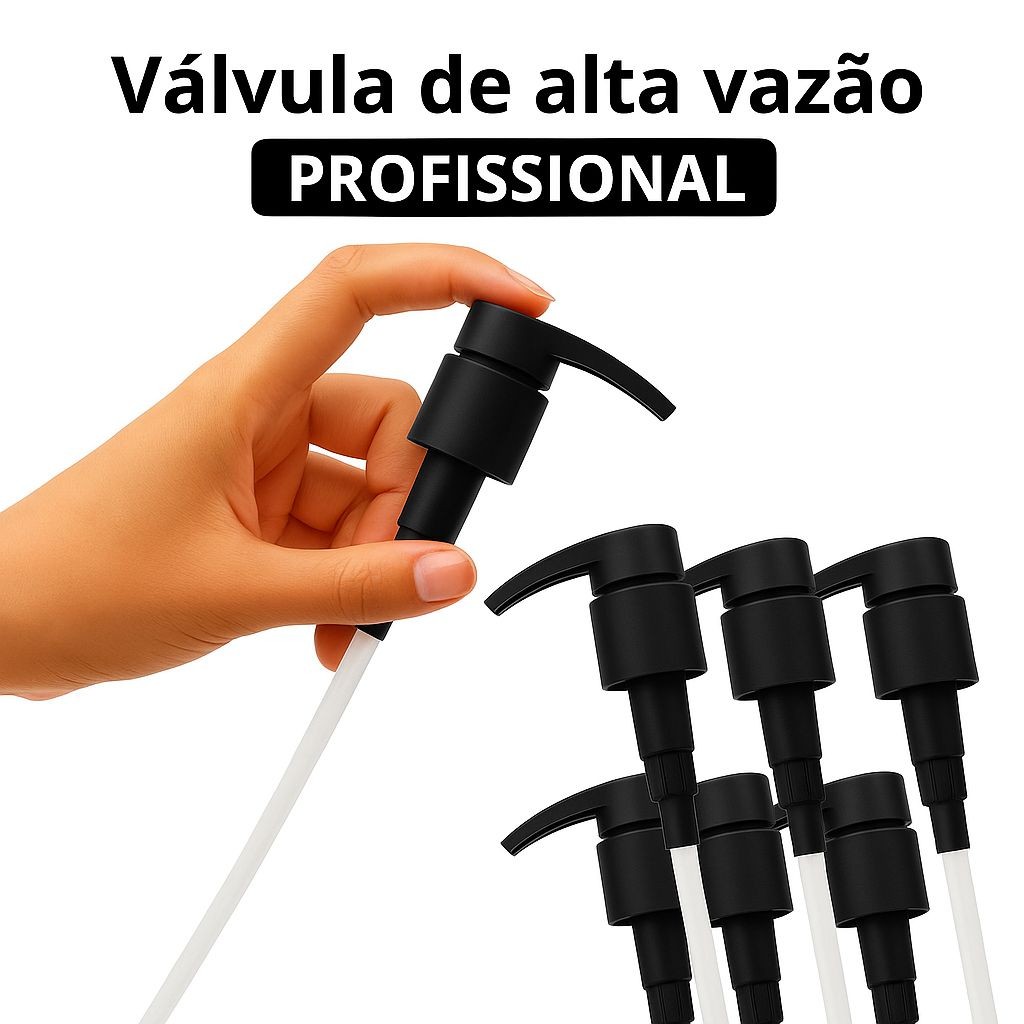 Válvulas Pump Alta Vazão Profissional Para Shampoo Condicionador Cosméticos  28/410