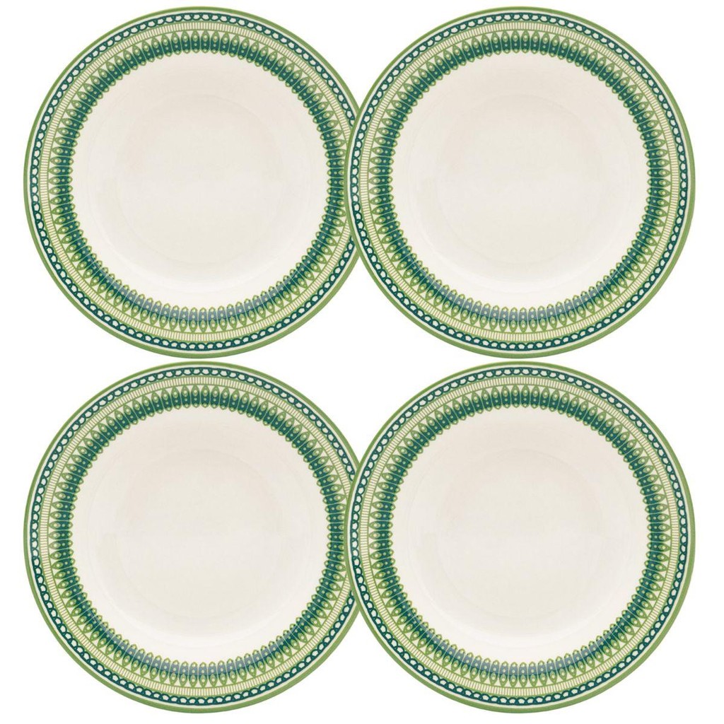 Jogo de 4 Pratos Rasos 24 Cm Donna Campestre em Oferta na Shopee