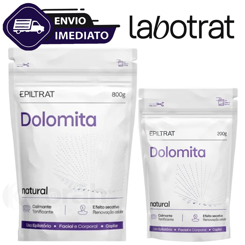 Dolomita Pura Cosmética Corporal E Facial Labotrat 800g Analgésica Anti-Inflamatório Envio Imediato
