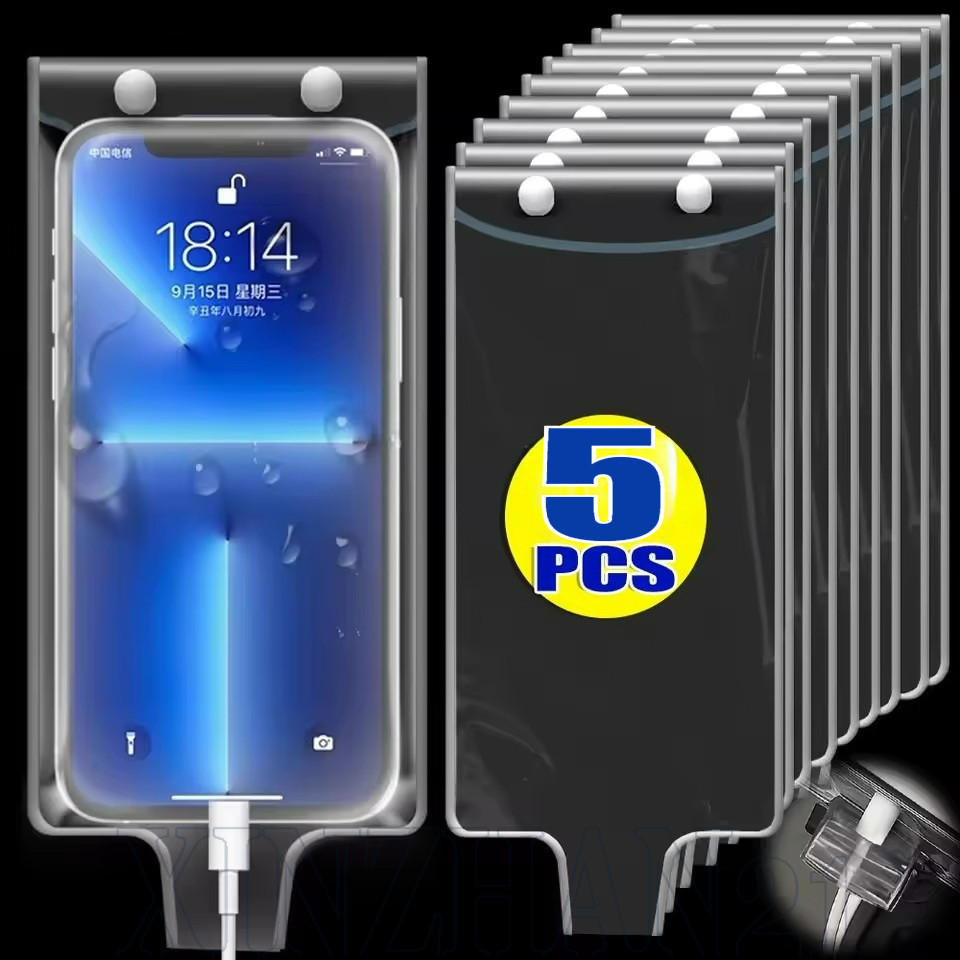 Bolsa Transparente Para Telefone À Prova D'água-Capa Celular Com Guiador-Tela Selada , De Chuva E Tocável-Protetora Suba em Oferta na Shopee