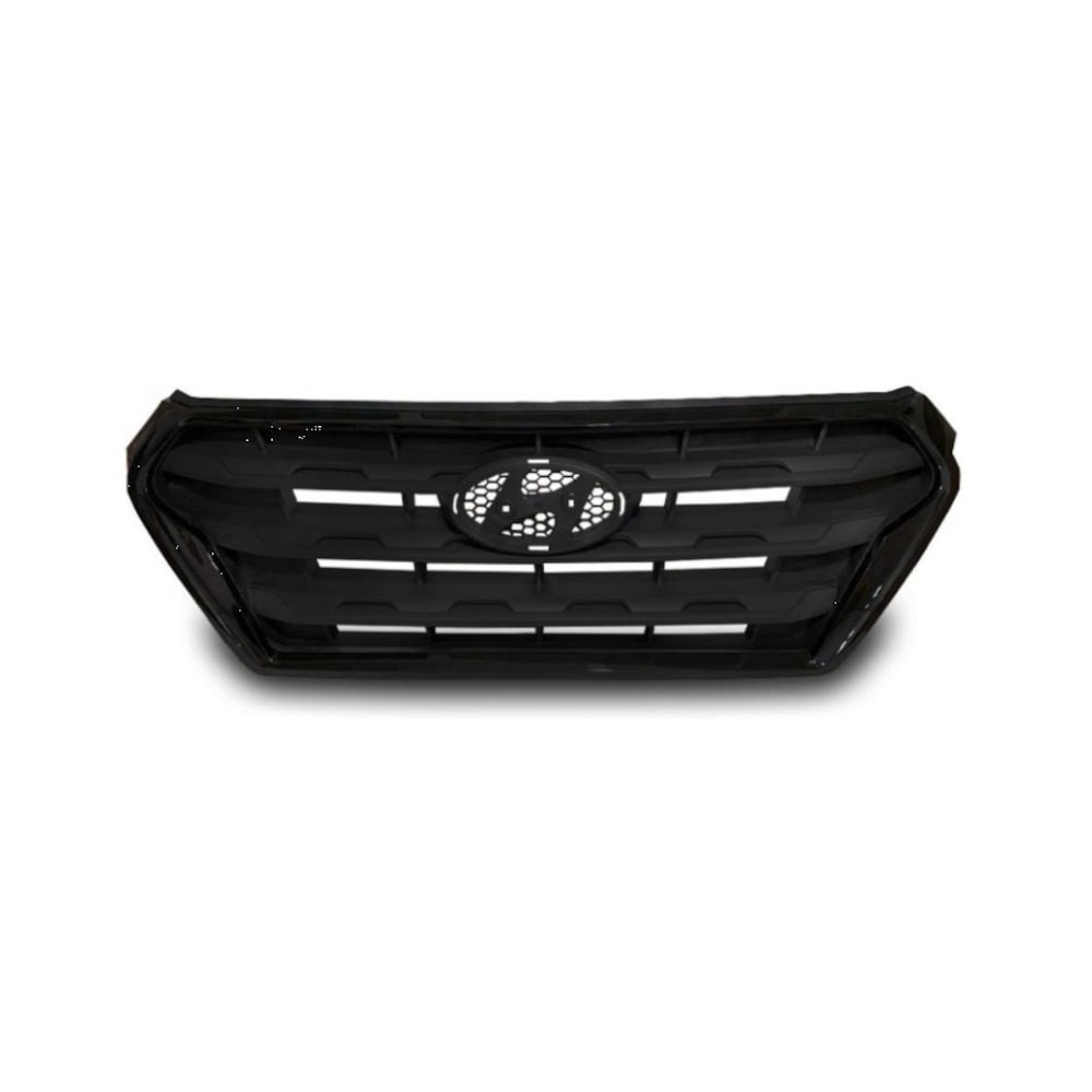 Grade Radiador Preta Friso Preto Completa Hyundai Creta 2017