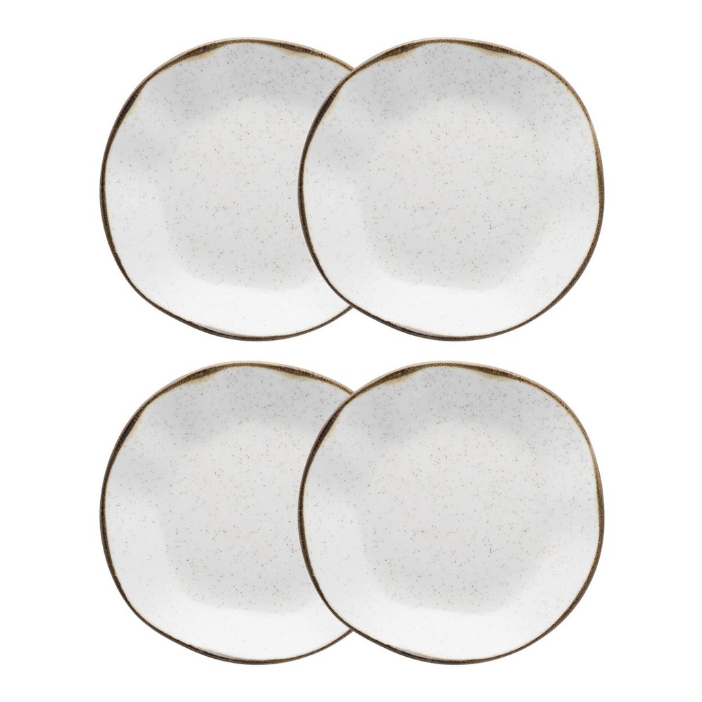 Conjunto 4 Pratos Fundo 22,5 cm Ryo Maresia Porcelana Oxford em Oferta na Shopee