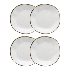 Conjunto 4 Pratos Fundo 22,5 cm Ryo Maresia Porcelana Oxford