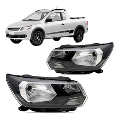 Par Farol Foco Simples Saveiro G8 2018 2019 2020 2021 2022