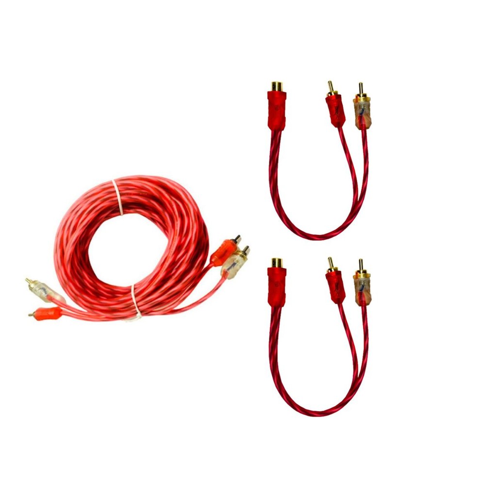 Kit Cabo 5 Metros Injetado + 2 Cabo Y 2 Macho 1 Fêma Injetado em Oferta na Shopee