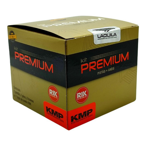 Kit Pistão Anéis 3mm CG Titan 165cc 2004 A 2015 Competição KMP Premium